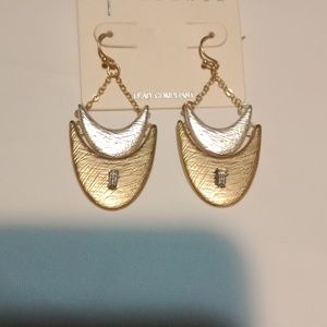 Influence Gold Tone Triangle Chain Earrings!